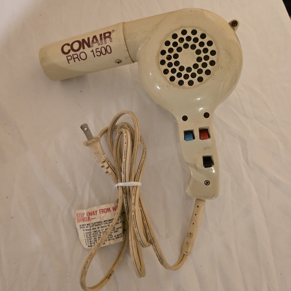 Conair Pro 1500 Cream Portable Hair Dryer